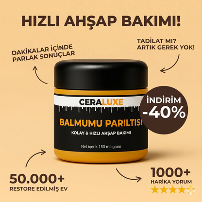 CeraLuxe Ahşap Bakım Balmumu (150 mg)